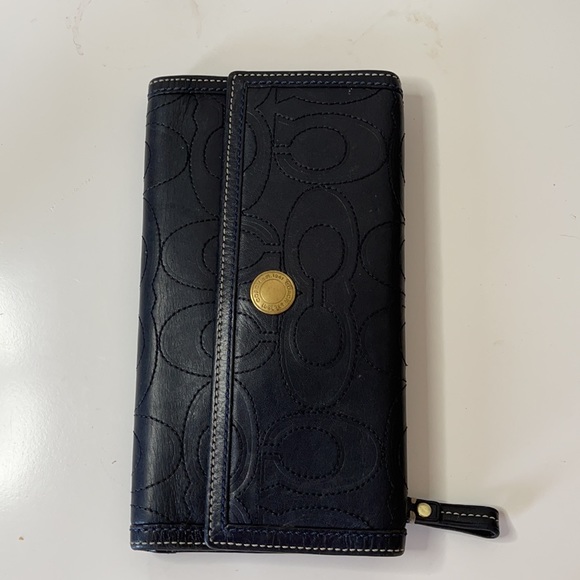 Coach signature trifold wallet - Picture 2 of 13